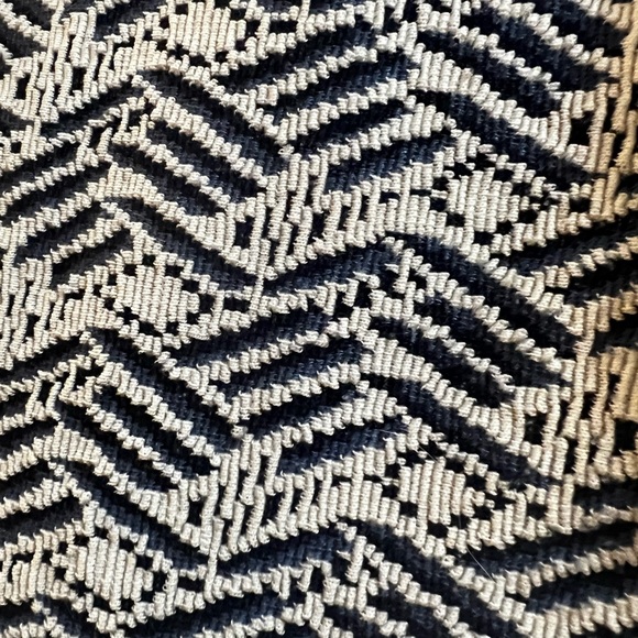 Anthropologie Navy/White Peplum Tank, L - Picture 3 of 4